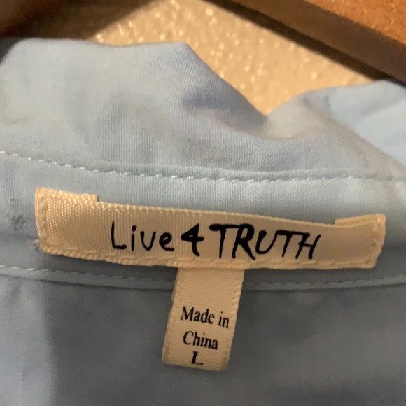 Live 4 Truth size L blue dress shirt. - Picture 4 of 6